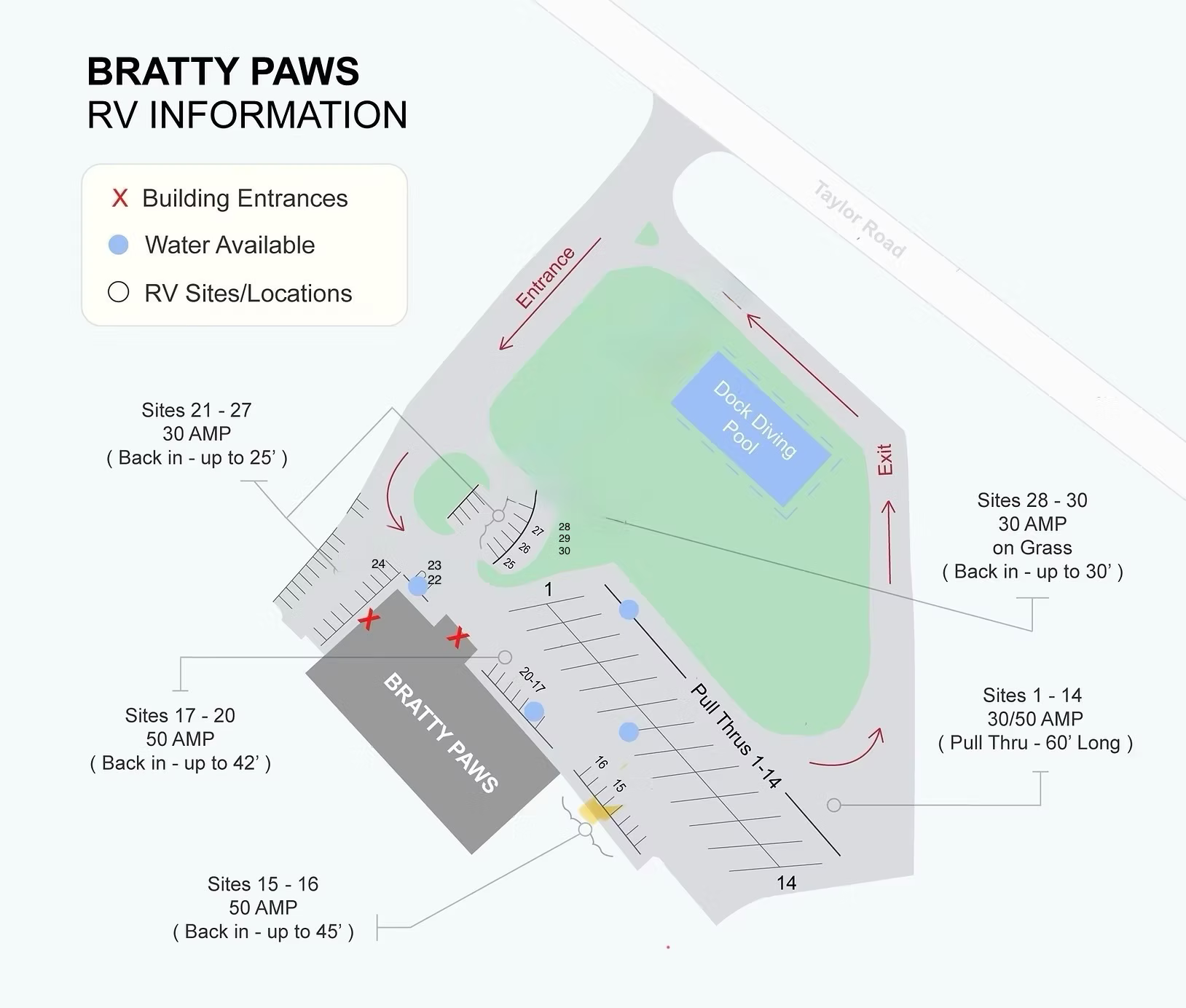 RV Park Site Map